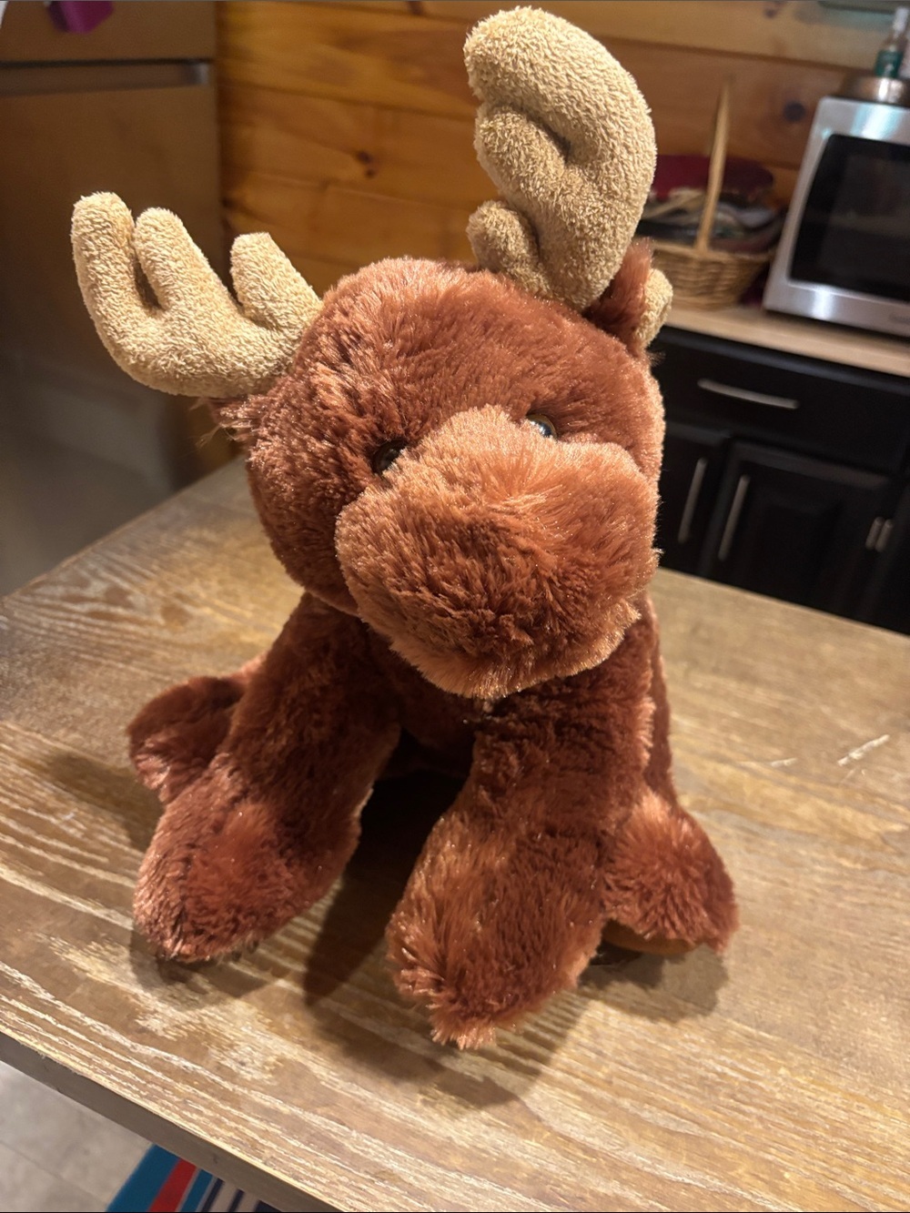 Brown Plush Moose Stuffed Animal - Soft Kids Toy